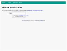 Tablet Screenshot of accounts.adams.edu